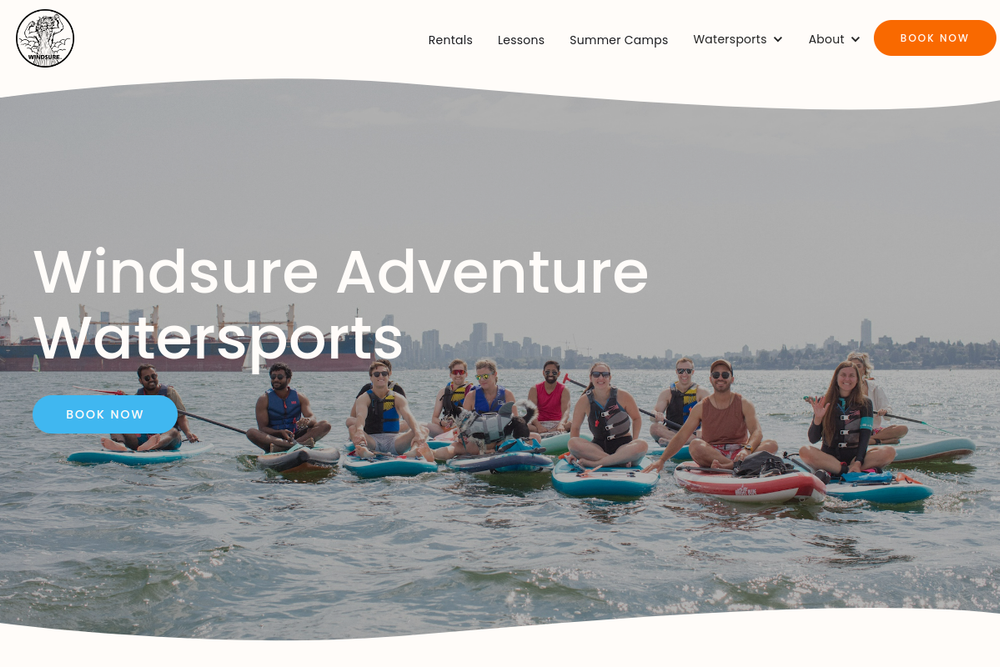 Screenshot of Windsure Adventure Watersports