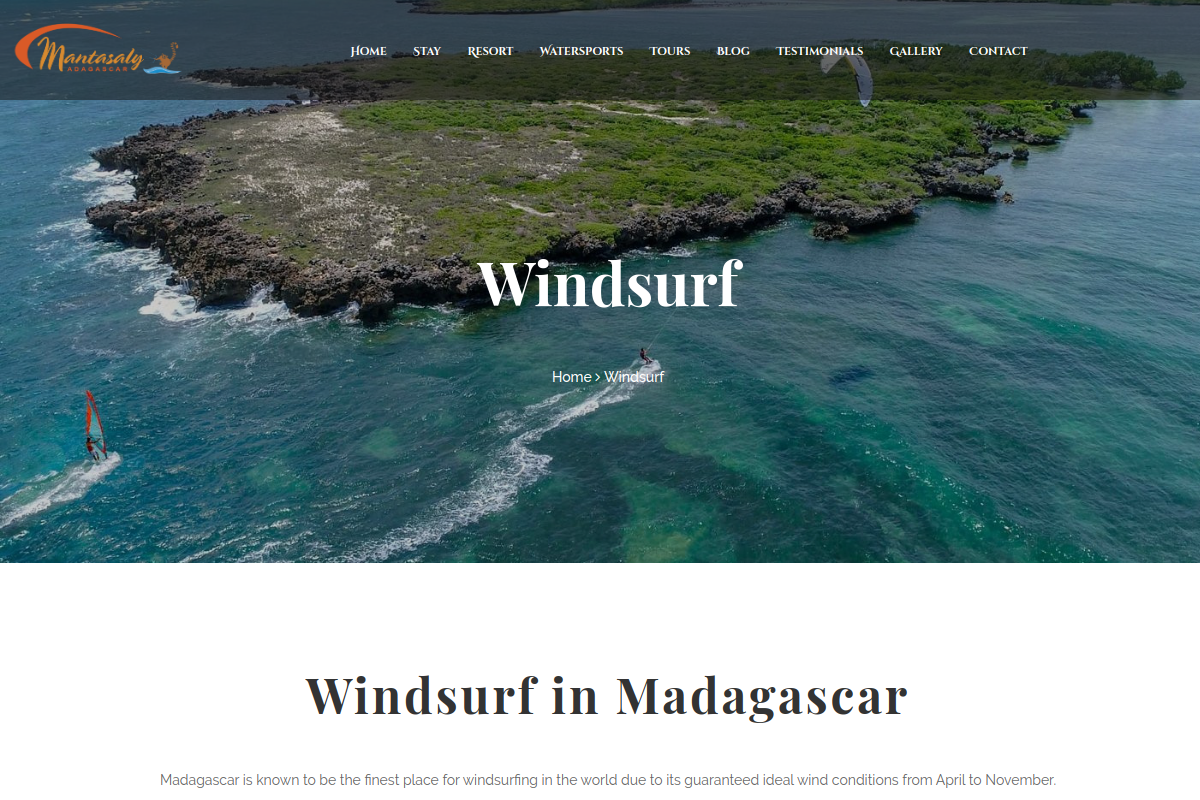 Screenshot of Windsurfing in Madagascar | Windsurf Madagascar | Mantasaly Resort Screenshot of Windsurfing in Madagascar | Windsurf Madagascar | Mantasaly Resort