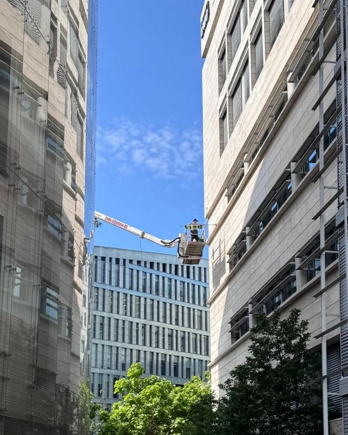 Fasadevask i Oslo sentrum