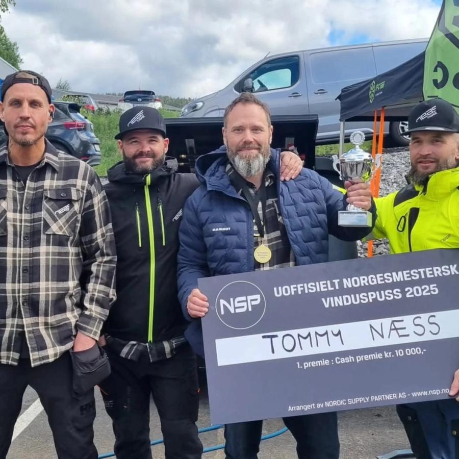 Uoffisielt NM i vinduspuss 2025: NEAS tok førsteplassen