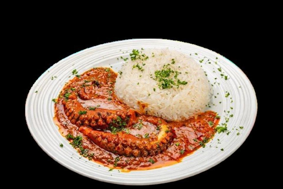 Plat de pieuvre et riz