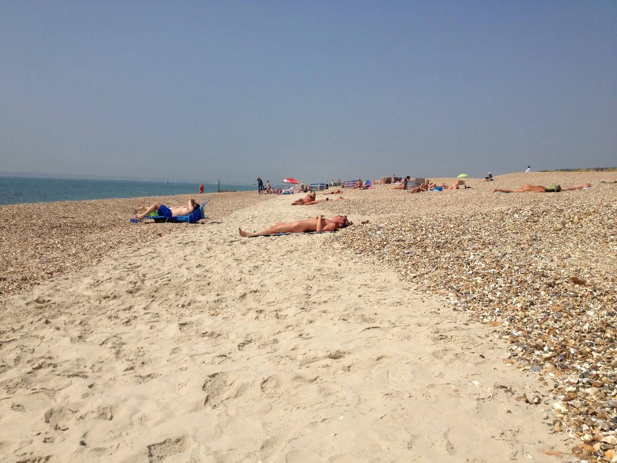 Small patches of white sand! A rarity in the UK