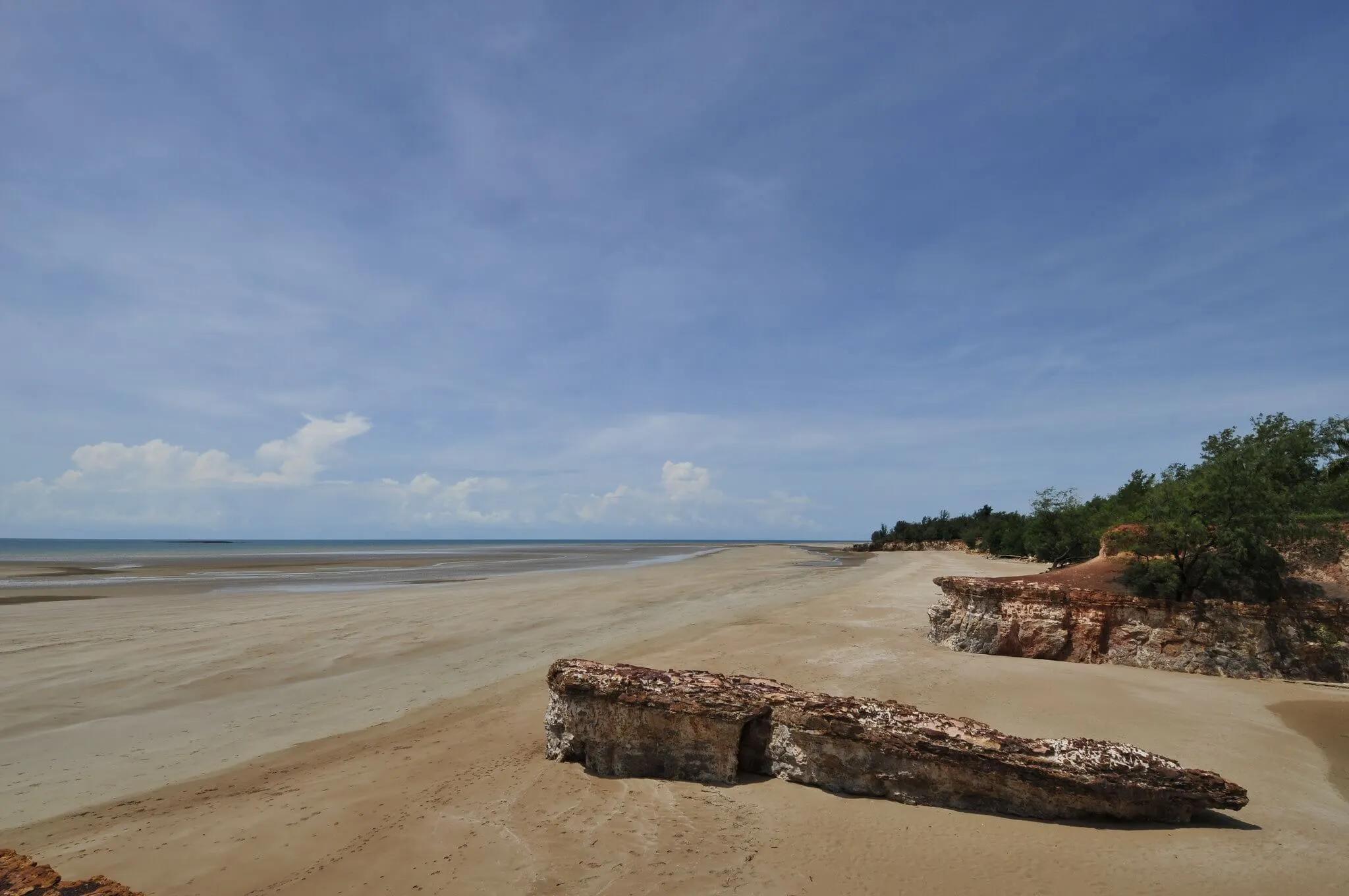Perfecy day for a nude dip at Casuarina Beach