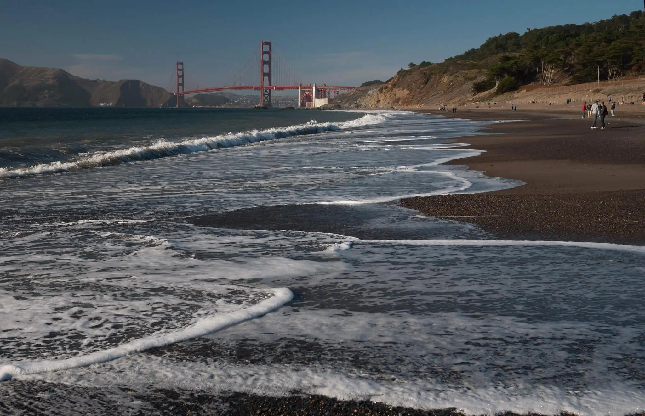 The current here can be very strong