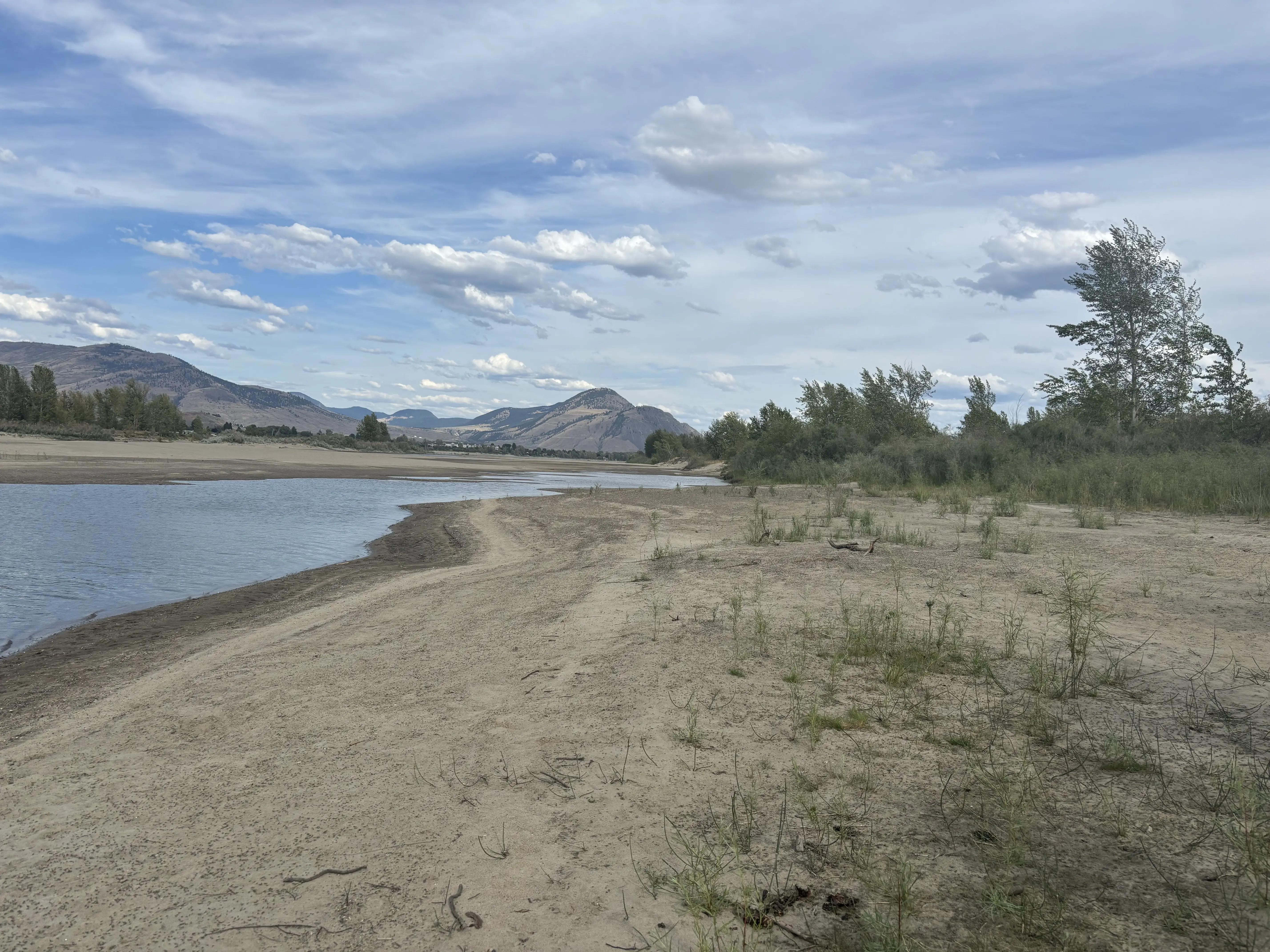 Quiet Riverside Shoreline at Mission Flats, Kamloops