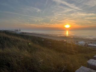 Stunning sunset at Scheveningen Naaktstrand