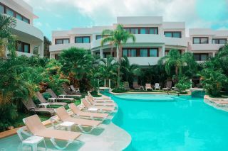 Stunning Intima Resort Tulum whcih is clothing optional