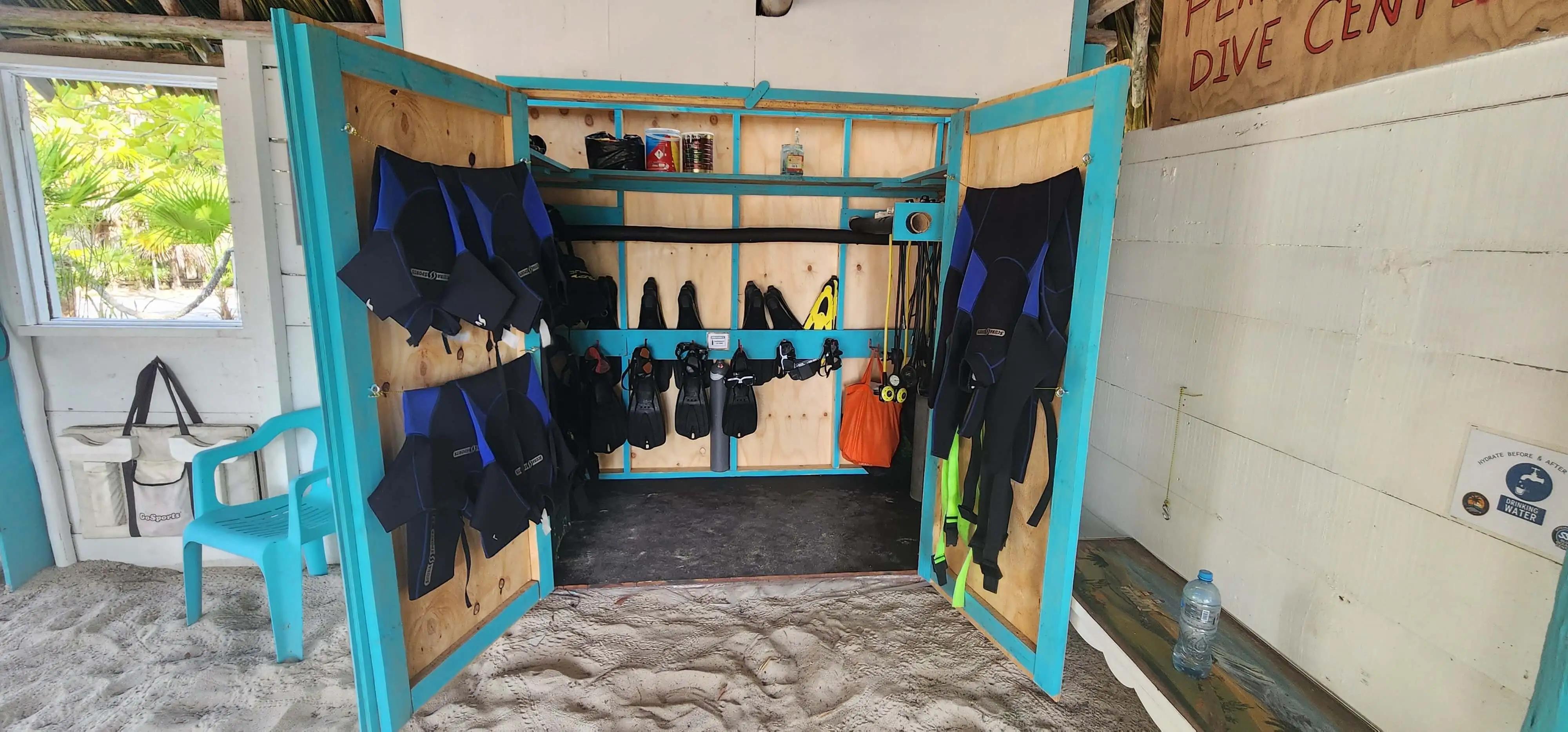 Nude snorkeling or diving? Playa Sonrisa Hotel has all the gear!