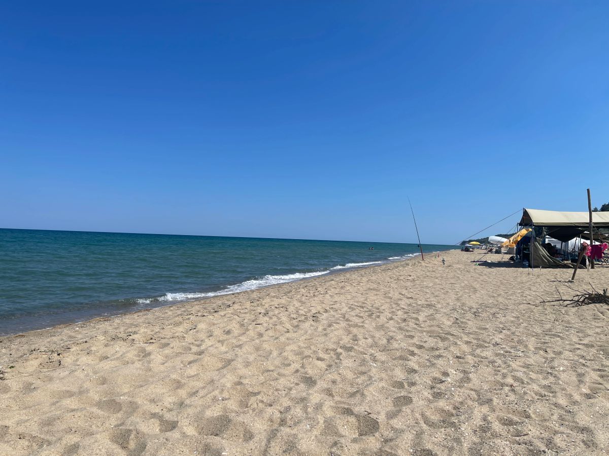 Tents and camping all along Kara Dere Beach