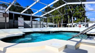 Hot tub at Lake Como Family Nudist Resort