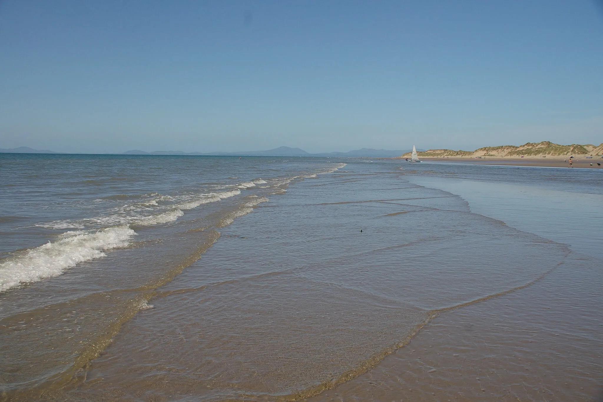 The water here is normally shallow and calm