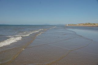 The water here is normally shallow and calm