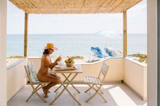 Nude beach views from Domaine Naturiste de Riva Bella