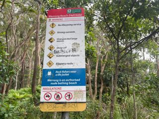 Start of the trail to the offical nude beach! Werrong Beach