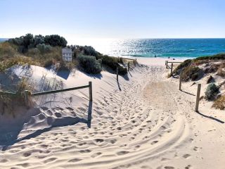 Turn right after entering the beach here to access the nude section