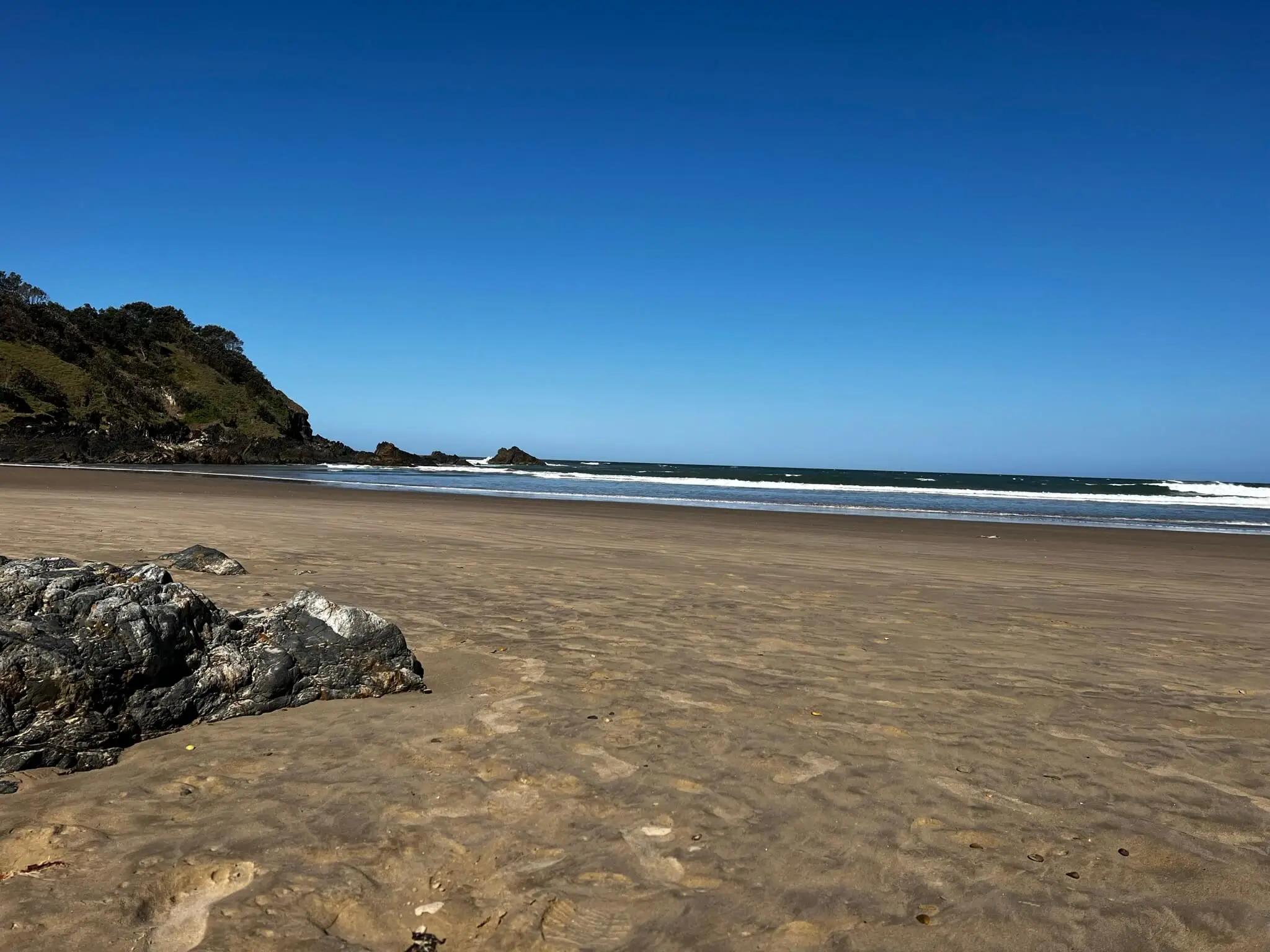 View of the northern end of Little Diggers Beach