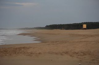 Nudist beach Playa Chihuahua in Uruguay on a weekday