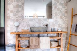 Bathrooms at Finca Pura Guestrooms