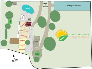 Map of Resort Naturista Grottamiranda in Puglia, Italy