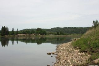 Water levels here can rise and fall quickly - CottonTail Naturist Beach Canada