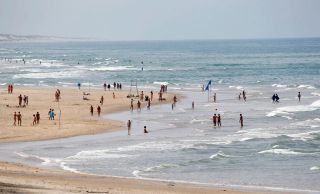 Montalivet Nudist Beach gets busy in summer!