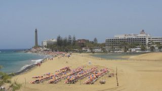 Playa de Maspalomas in Las Palmas Spain