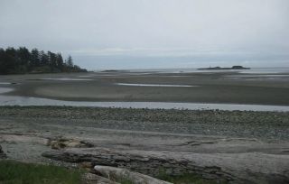 Rain and fog can roll in pretty fast at this beach - come prepared