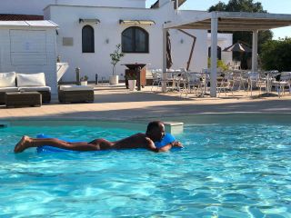 Relaxing in the pool at Grottamiranda