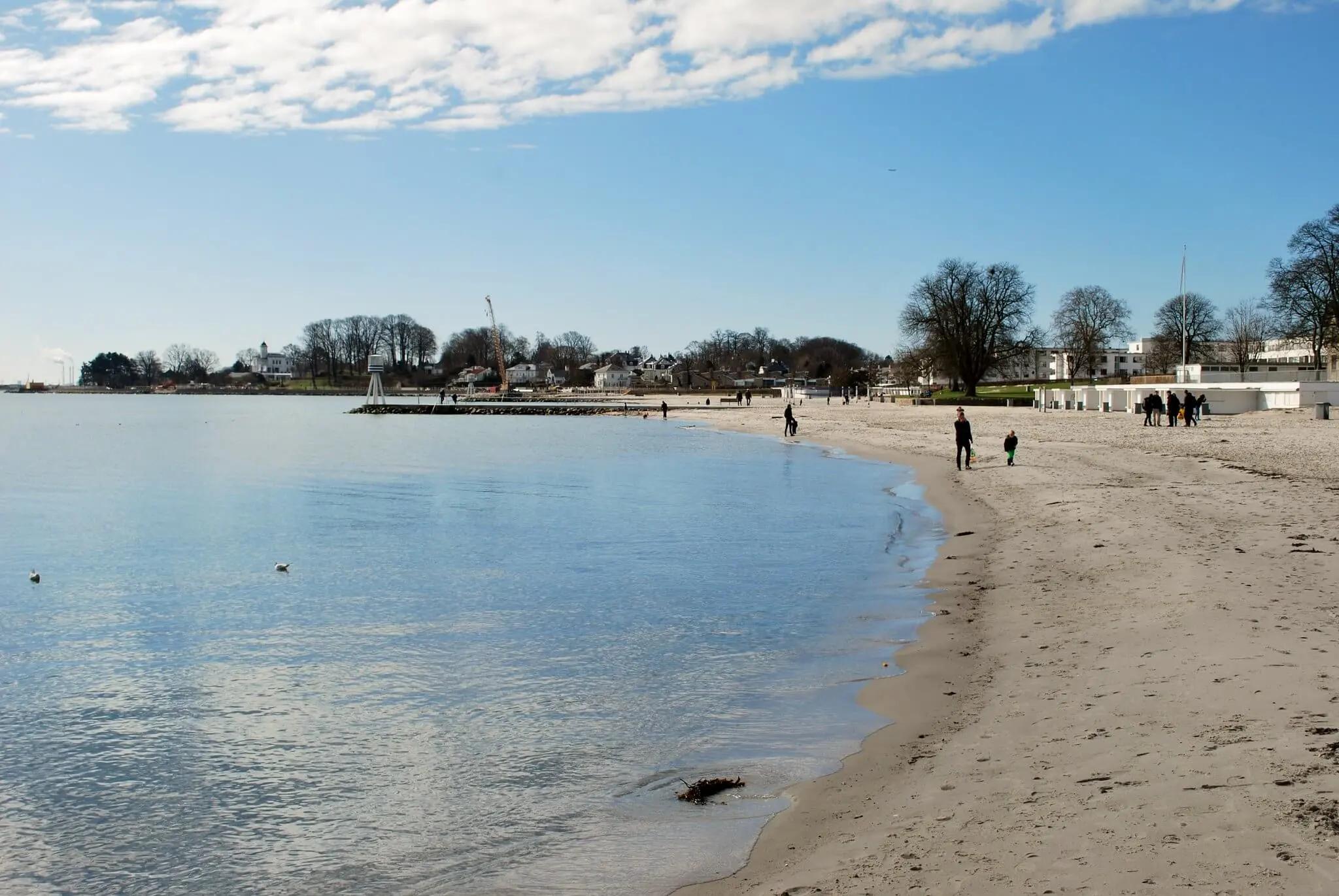 Bellevue Nude Beach looking south