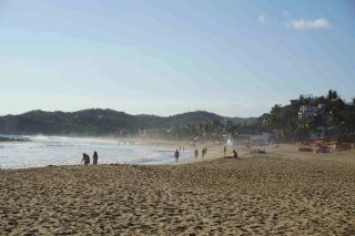 Zipolite's long beach