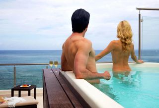 Clothing is optional outdoors at Grand Lido Negril Au-Naturel Resort