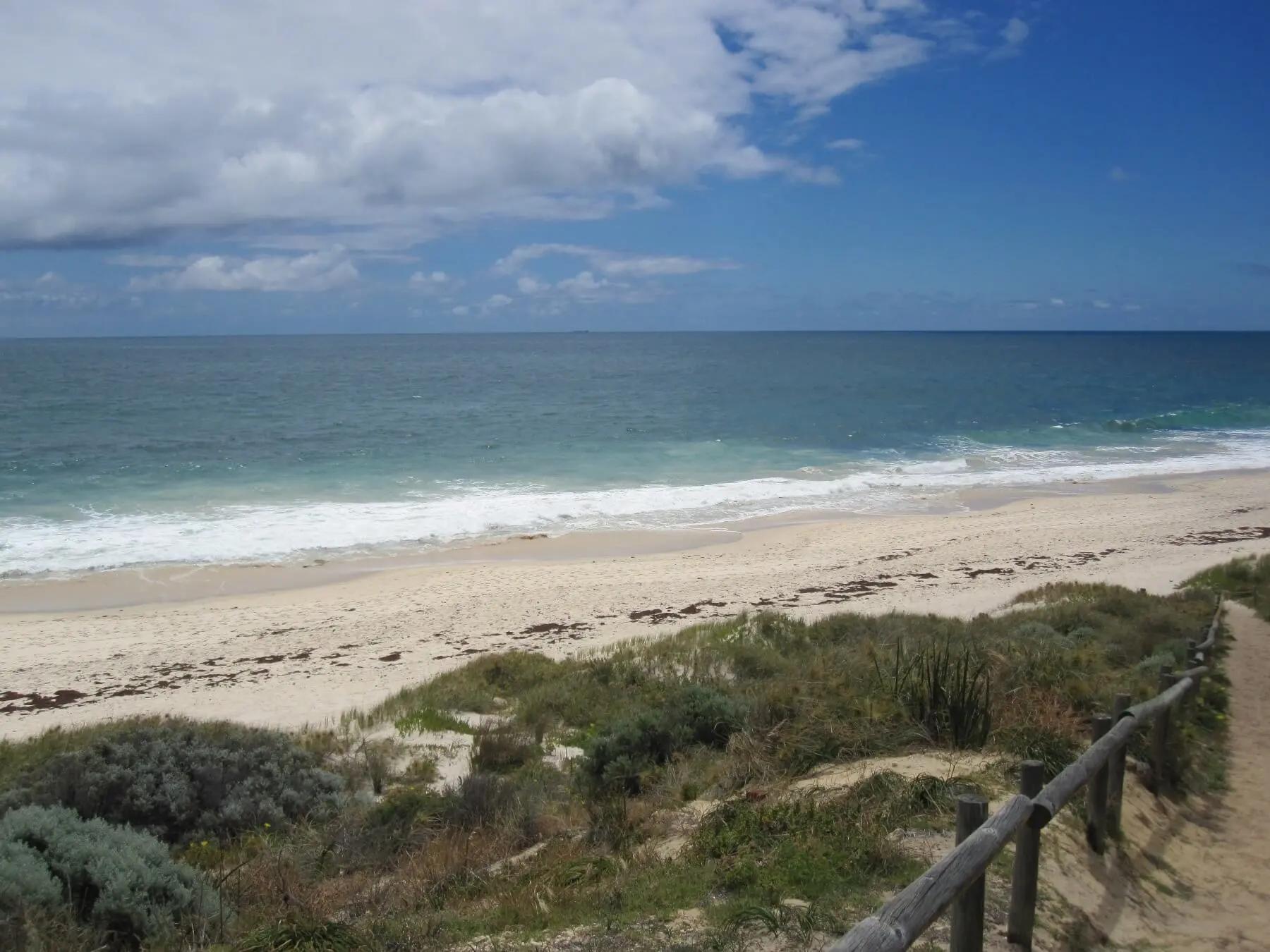 A windy day at Swanbourne Nude Beach