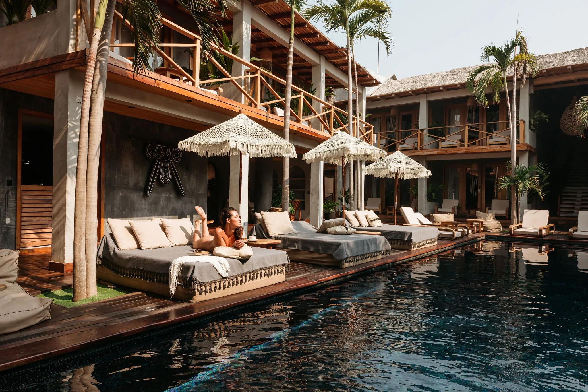 Poolside at Naked Hotel Zipolite