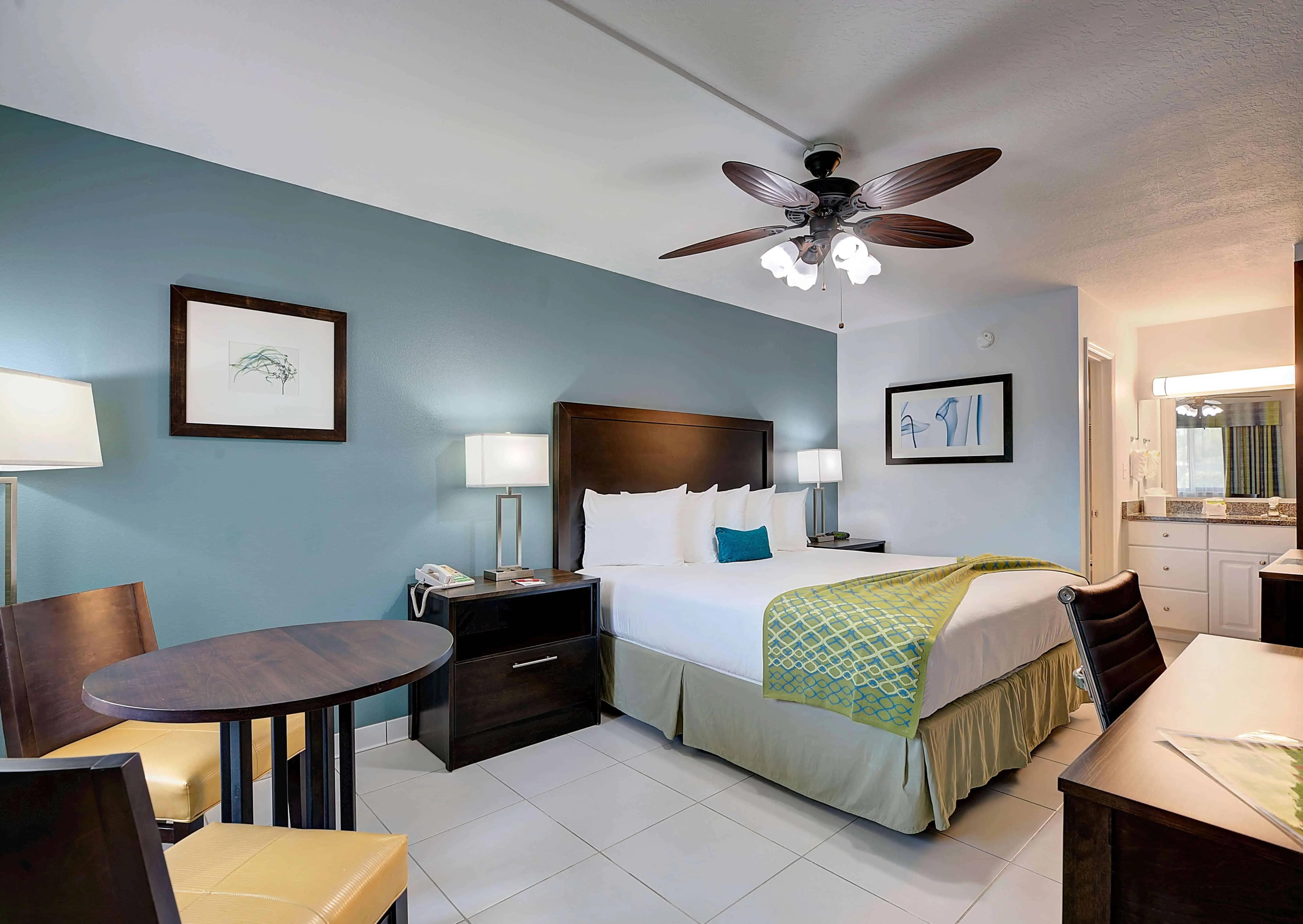 Stylish rooms at Cypress Cove Nudist Resort