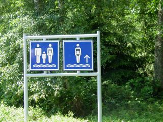 Clear signage at Nida Nudist Beach