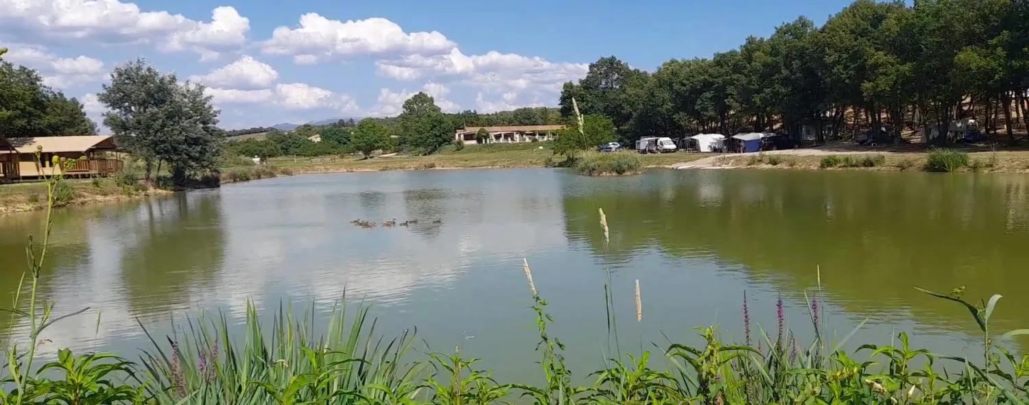 Fishing and paddling is available on the lakes