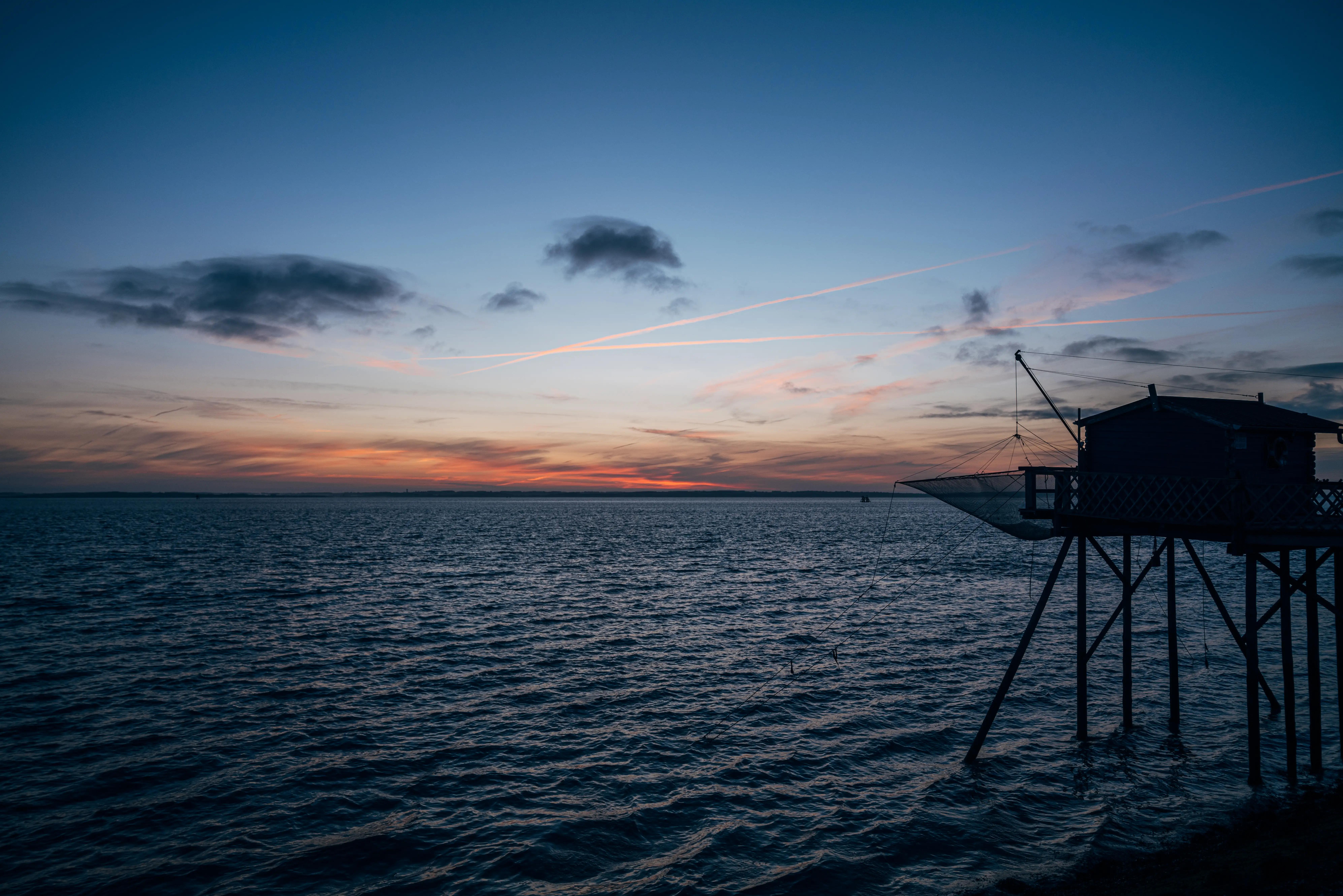 Sunset over the Atlantic near Euronat