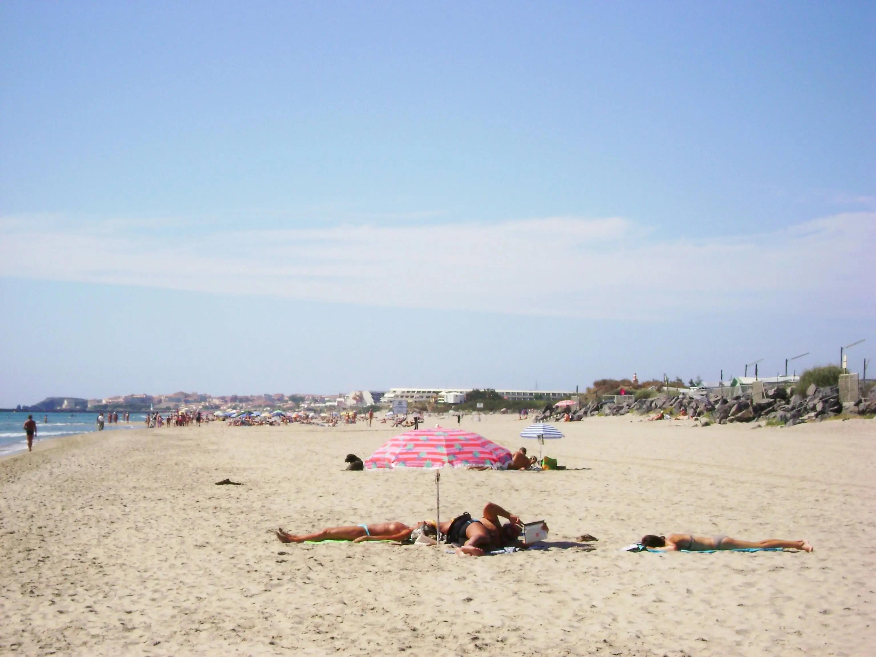 The right side of the beach is quieter and offers a more authentic nude beach experience