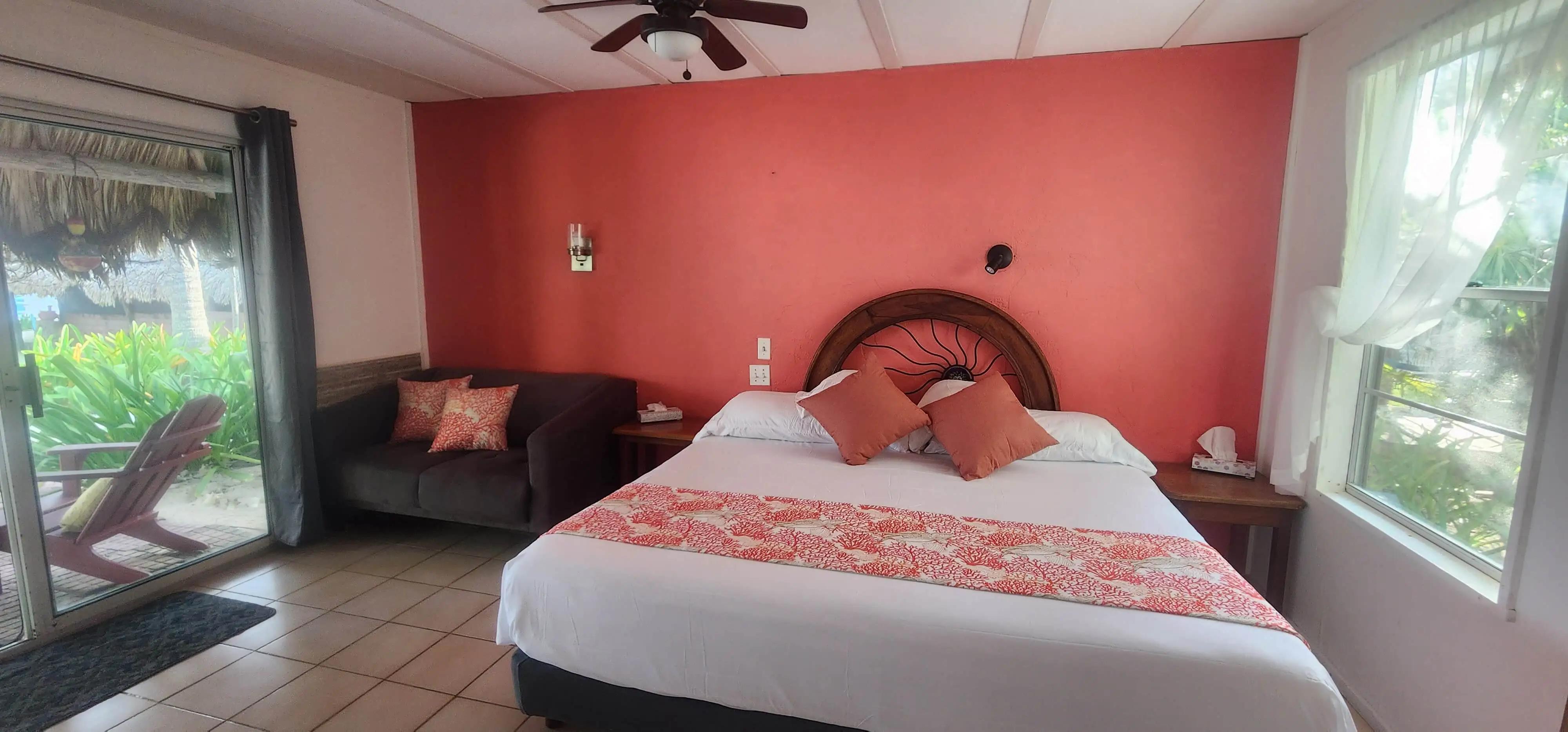 Comfy rooms with a view at Playa Sonrisa Hotel