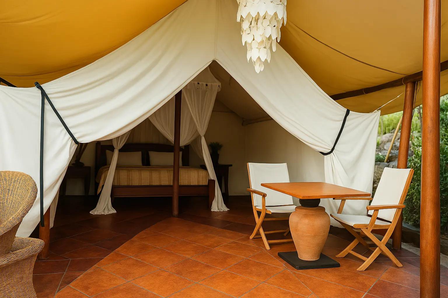 The Glamp Tent Interior