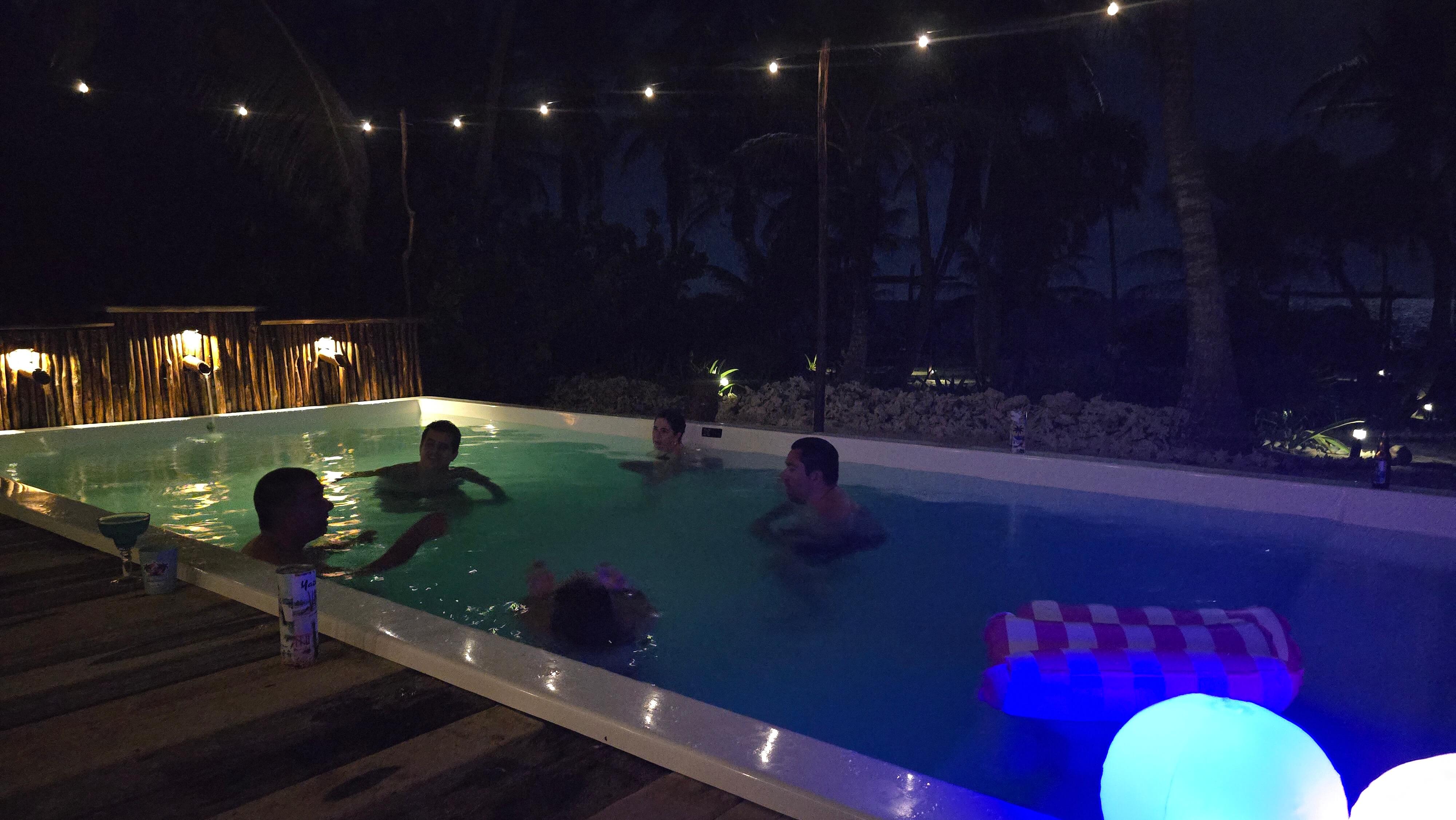 Night time pool vibes