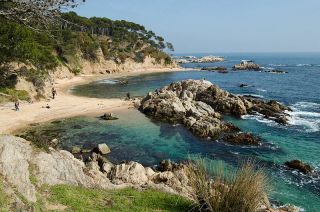Both beaches are generallly clothing optional at Cala Estreta
