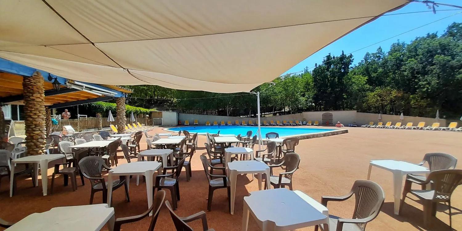 Snakcs right next to the pool