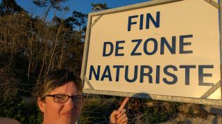 End of the zone.. Plage Naturiste de la Lède France