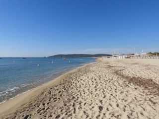 The beach is long but only a small section is nude friendly