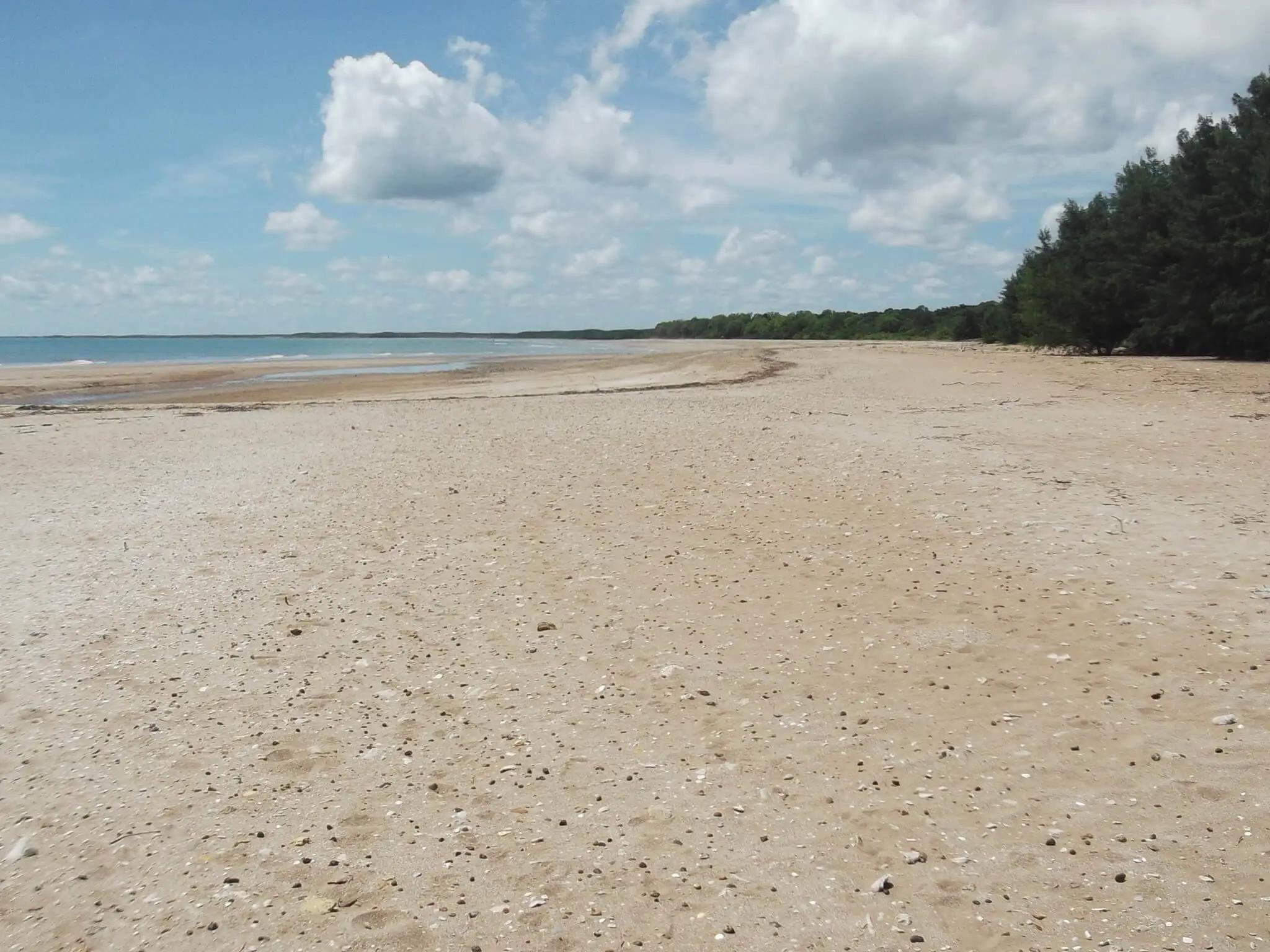 Low tide at Casuarina Nude Beach