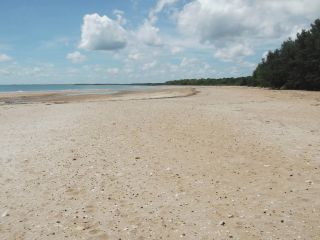 Low tide at Casuarina Nude Beach