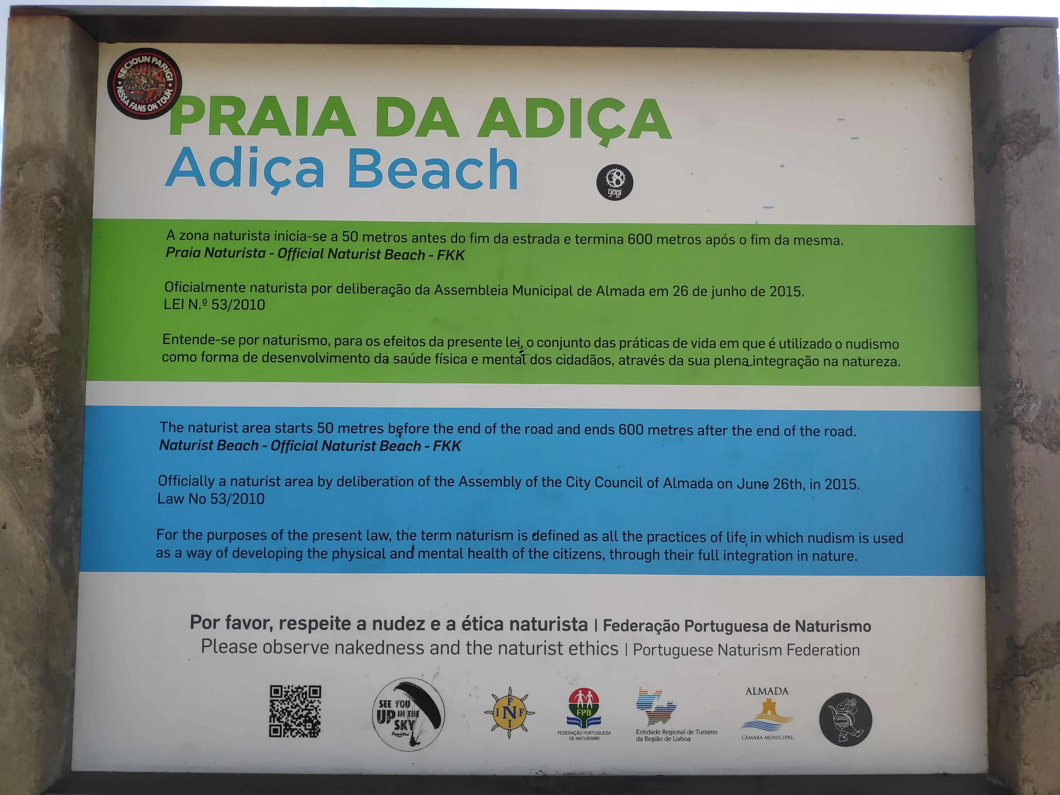 Officially nude at Praia da Adiça