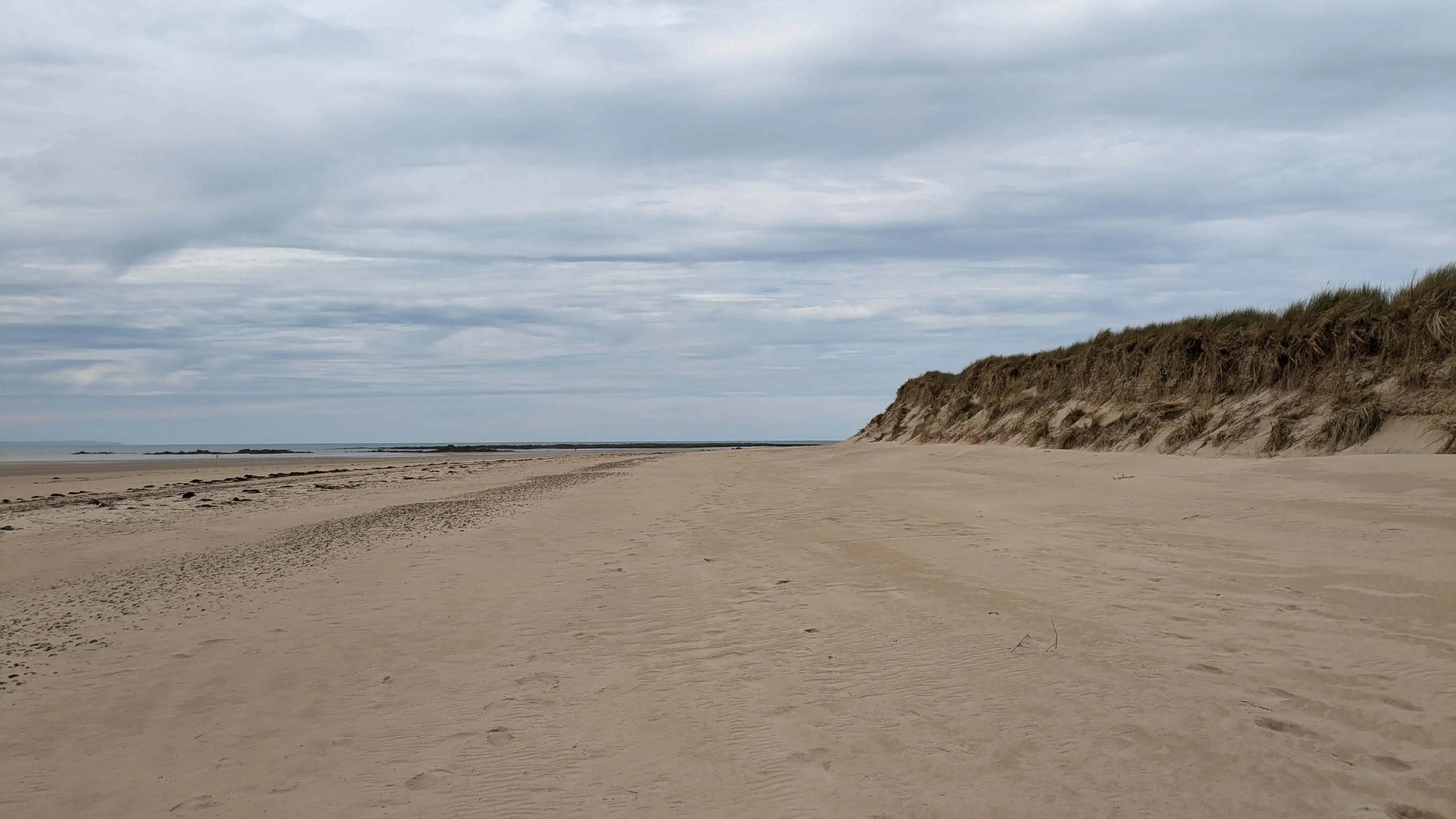 Beautiful golden sand at Plage naturiste de la Pointe du Banc