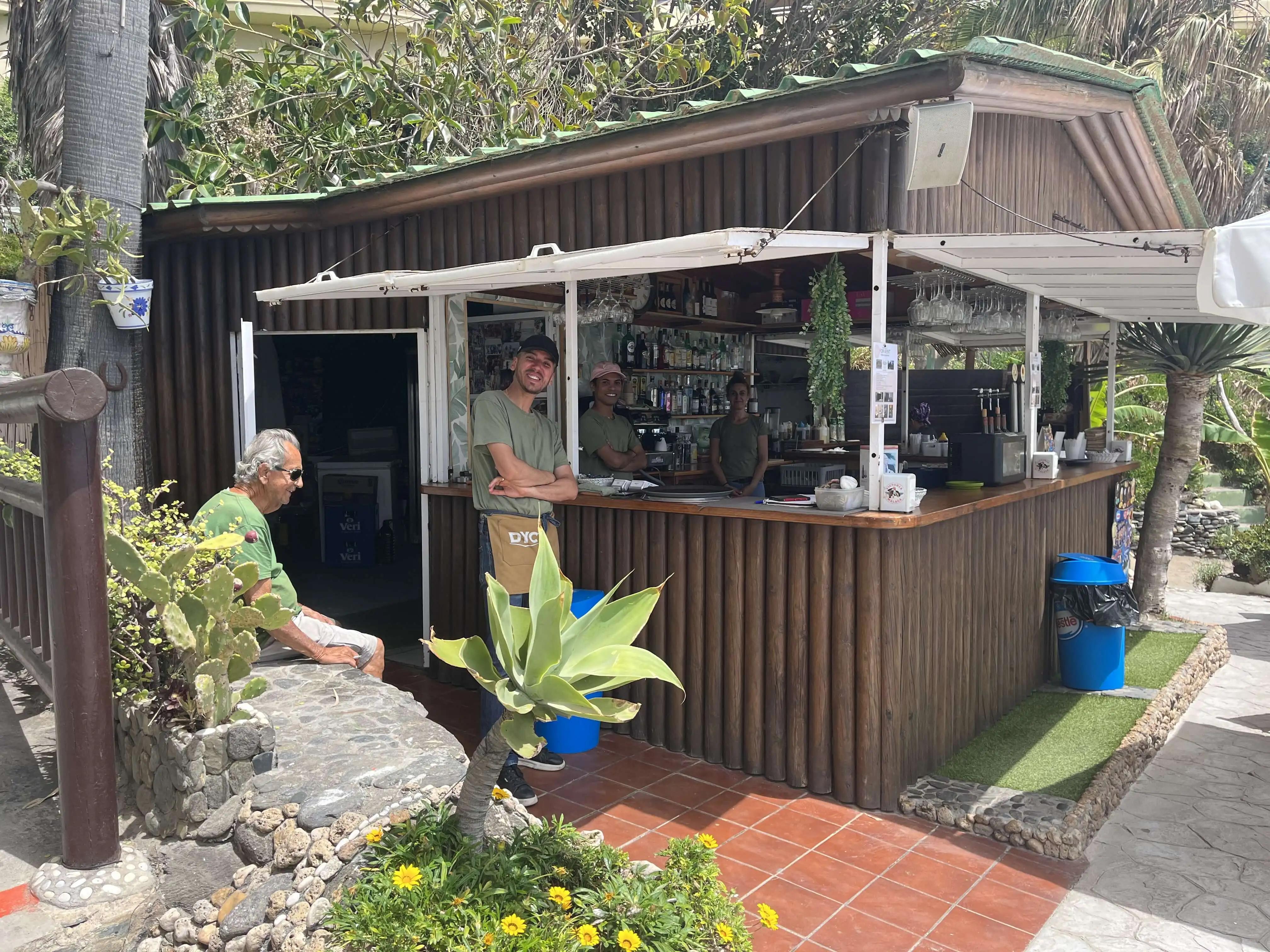 Welcoming bar and snack area at Playa de Benalnatura